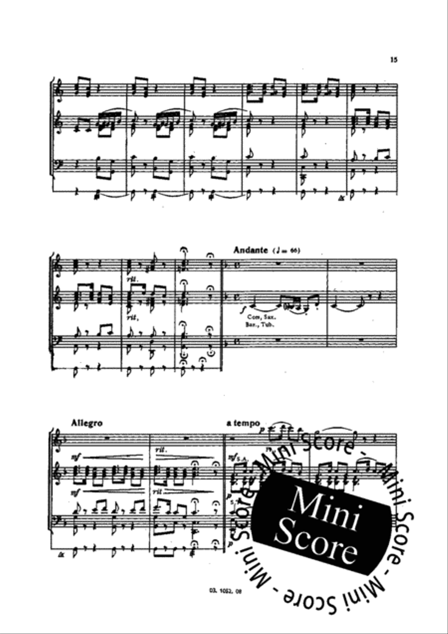 Lusthoven Concert Band scores gallery preview page 17