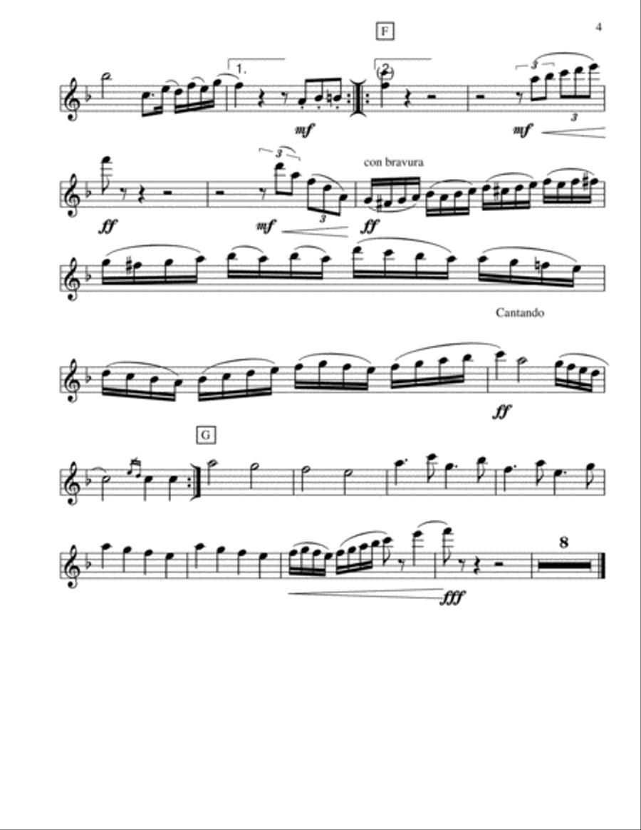Riedi al Siglio Clarinet Solo scores gallery preview page 4