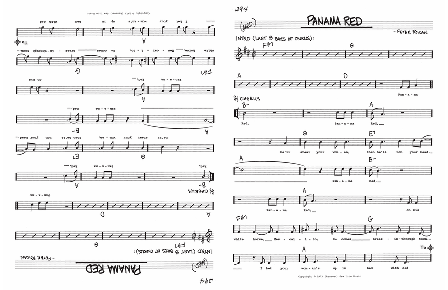 Panama Red Voice scores gallery preview page 1