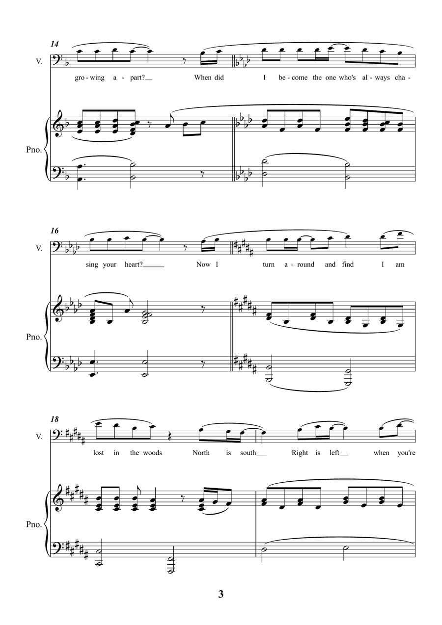 Lost In The Woods Lost In The Woods Piano, Vocal scores gallery preview page 3