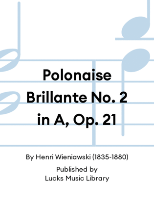 Book cover for Polonaise Brillante No. 2 in A, Op. 21