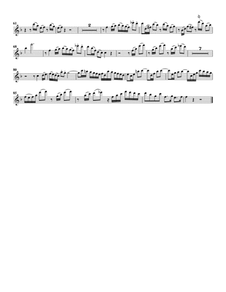 Ich bin herrlich, ich bin schön from Cantata BWV 49 (arrangement for 4 recorders) image number null