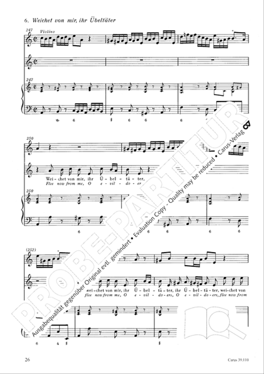 O Lord, punish me not (Ach Herr, strafe mich nicht) Tenor Voice scores gallery preview page 27