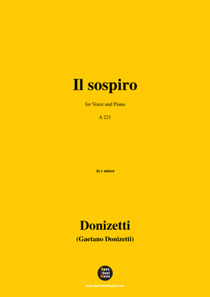Donizetti-Il sospiro,in c minor,for Voice and Piano