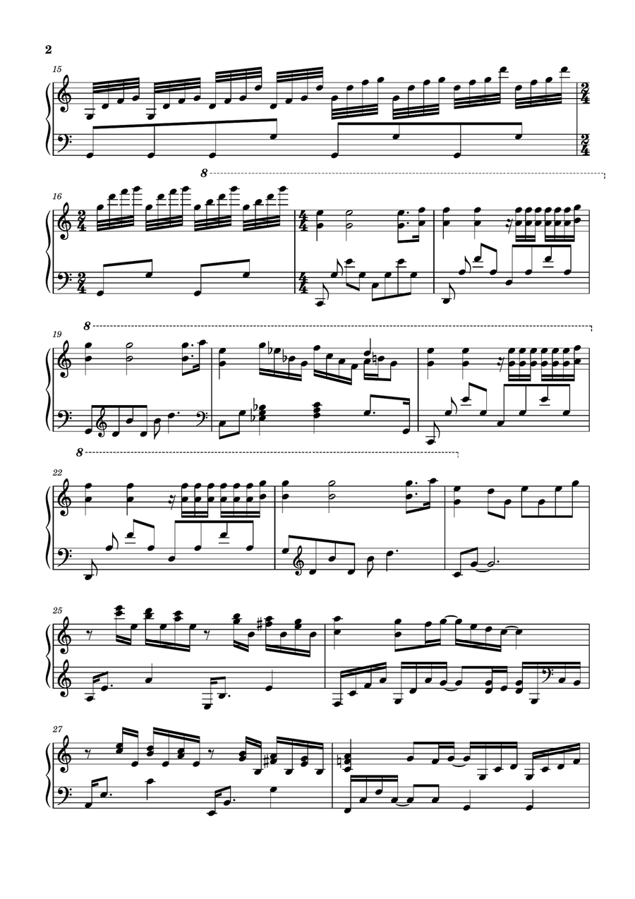 Ballade Pour Adeline Piano Solo scores gallery preview page 2