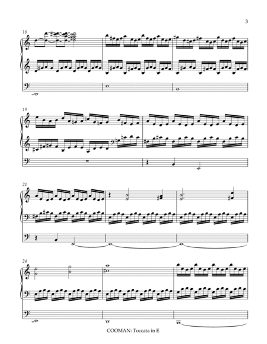 Toccata in E Organ Solo scores gallery preview page 3