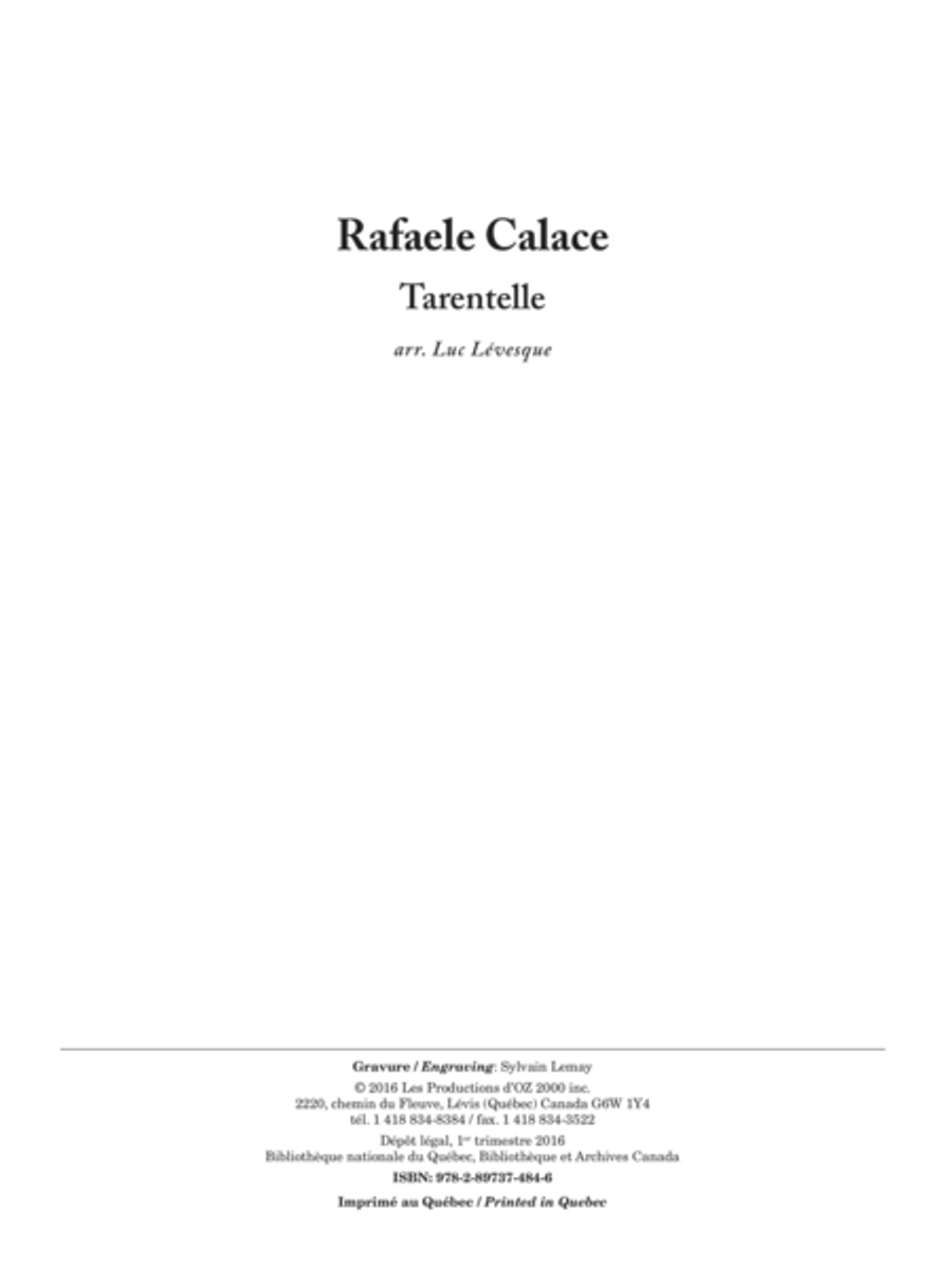 Tarentelle, Op. 18 Guitar Ensemble scores gallery preview page 1