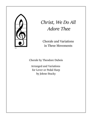 Book cover for Christ, We Do All Adore Thee for Pedal or Lever Harp