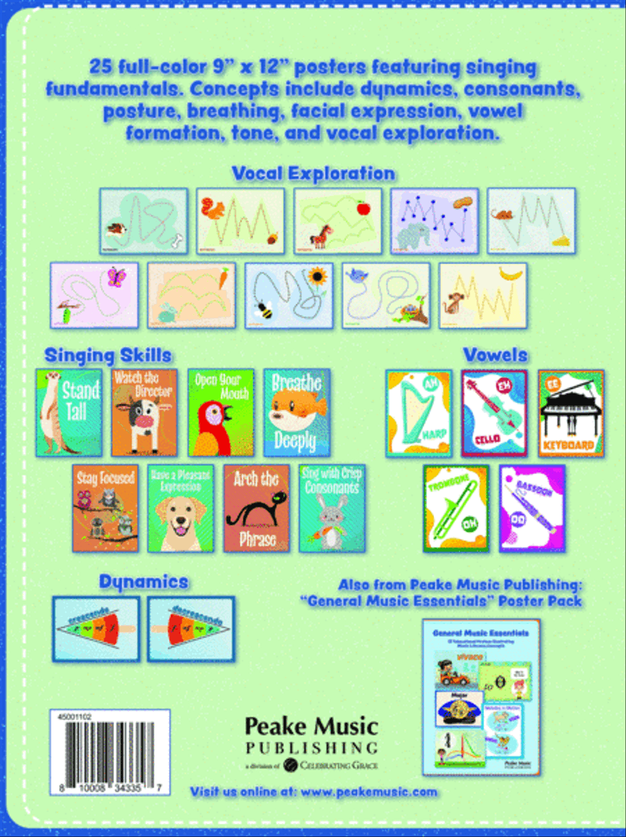 Singing Essentials Poster Pack Posters & Prints scores gallery preview page 3