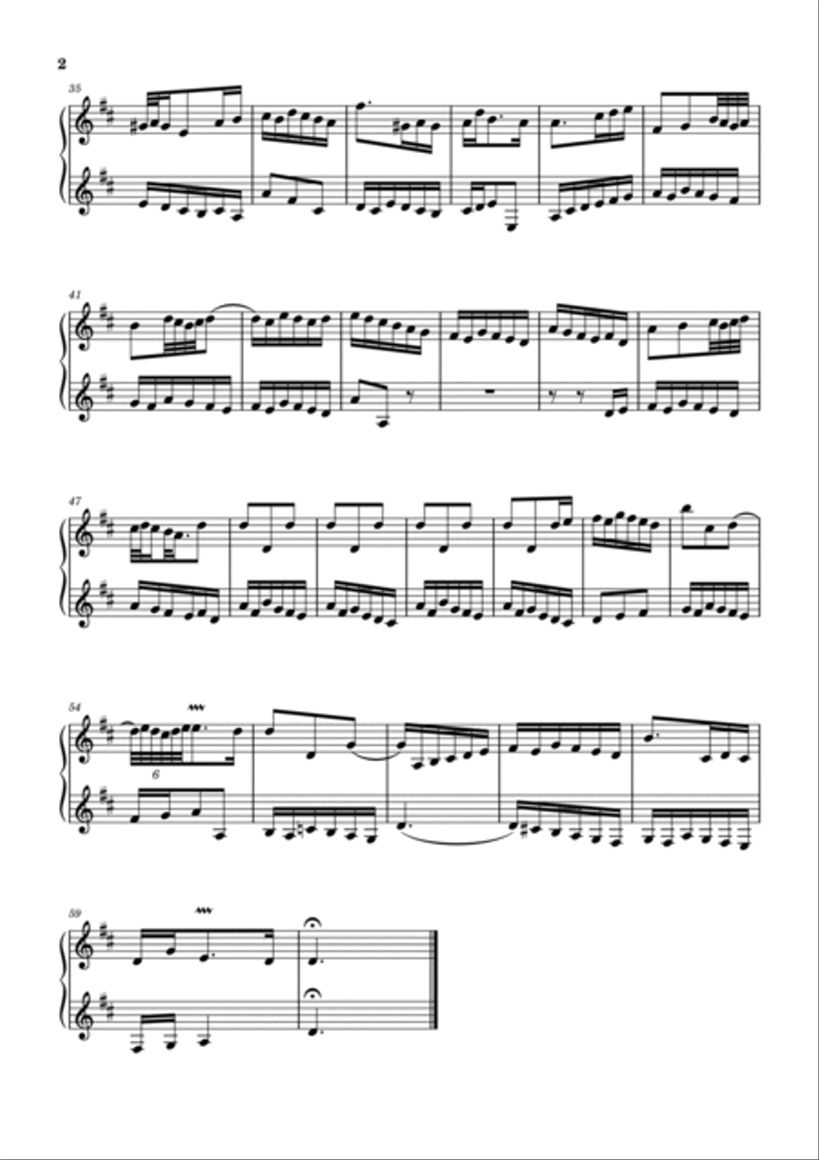 Bach: 15 Inventions for two clarinets Clarinet Duet scores gallery preview page 6