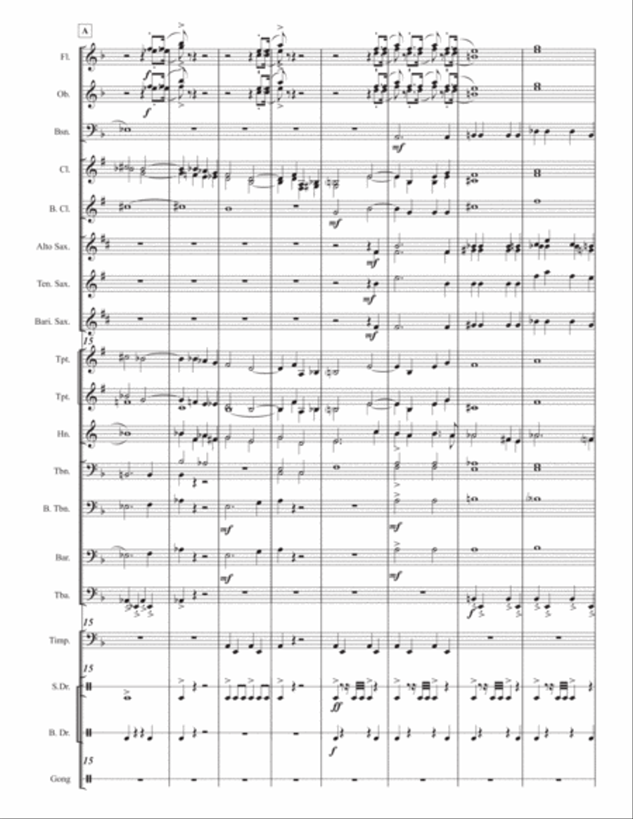 A World in Crisis Concert Band scores gallery preview page 5