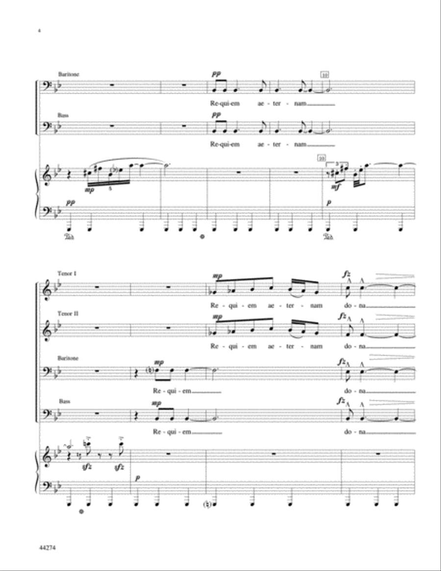 Memento Mori -- An AIDS Requiem Men's Choir scores gallery preview page 5