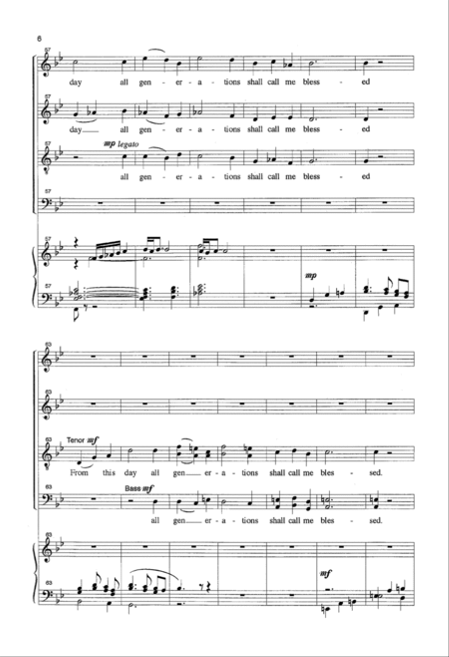 Magnificat 4-Part scores gallery preview page 6