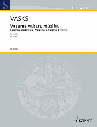 Book cover for Vasaras vakara mūzika