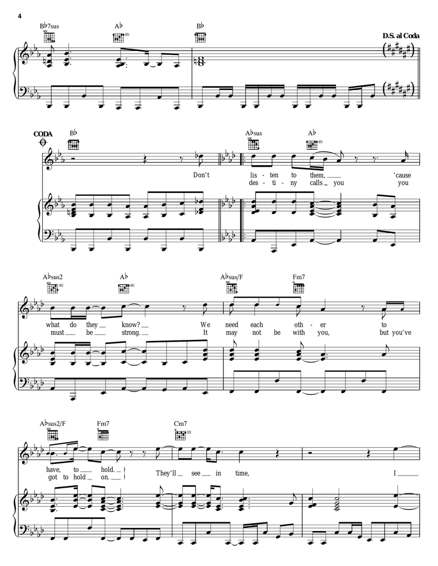 You'll Be In My Heart (Pop Version) (from Tarzan) Piano, Vocal, Guitar scores gallery preview page 4