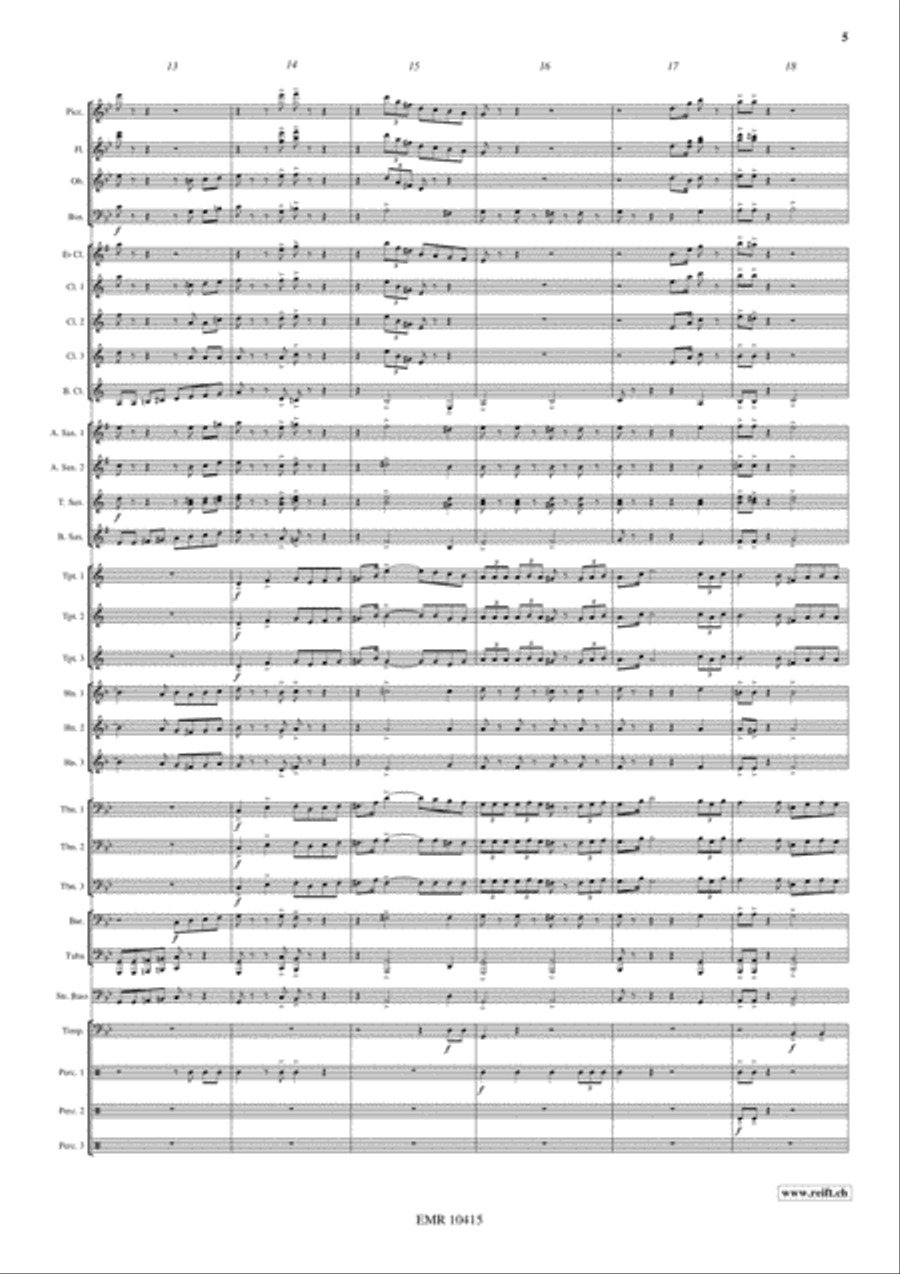 Lyrical Overture Lyrical Overture Concert Band scores gallery preview page 6