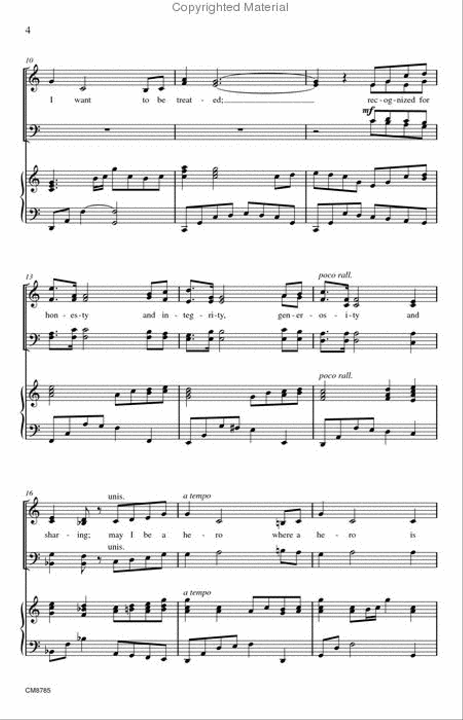 May I Be A Hero May I Be A Hero 4-Part scores gallery preview page 3