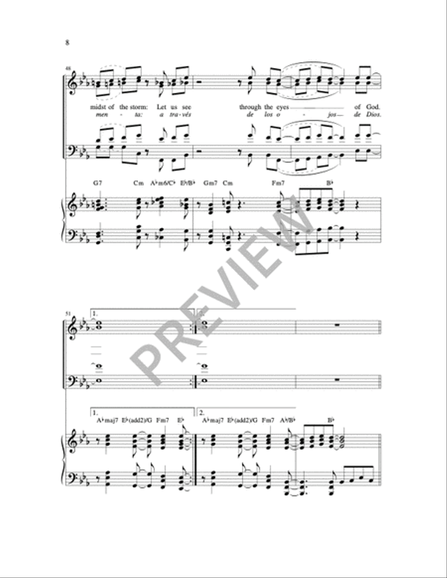 Through the Eyes of God 4-Part scores gallery preview page 13