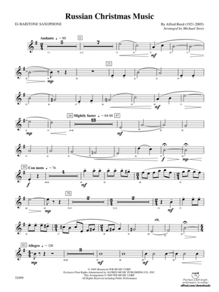 Russian Christmas Music: E-flat Baritone Saxophone