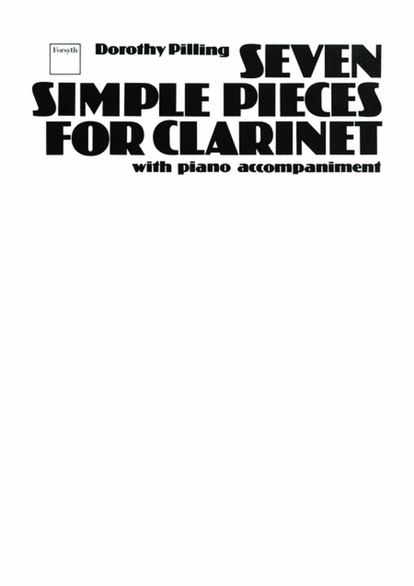 Seven Simple Pieces for Clarinet
