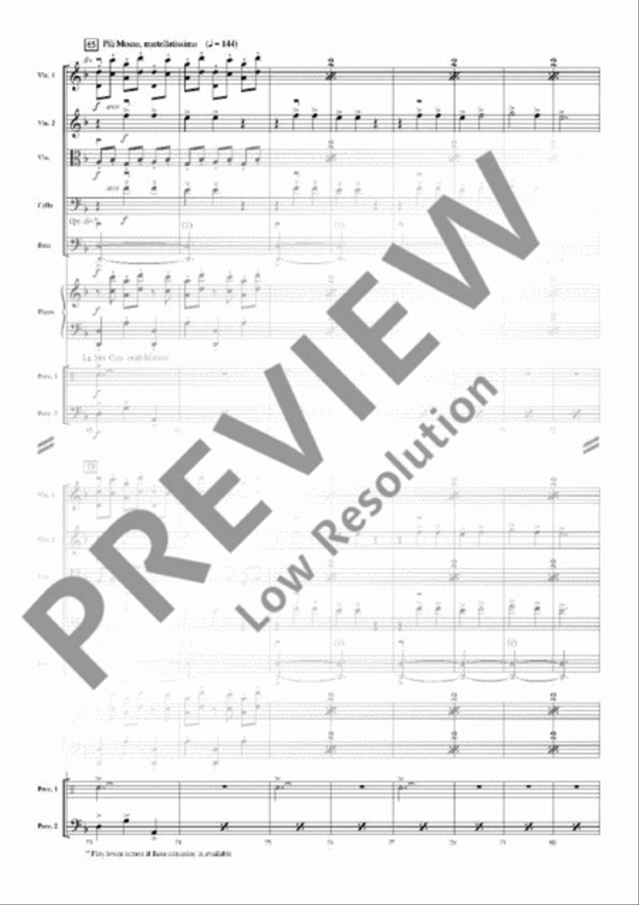 Music from Carmina Burana (O Fortuna) String Orchestra scores gallery preview page 6