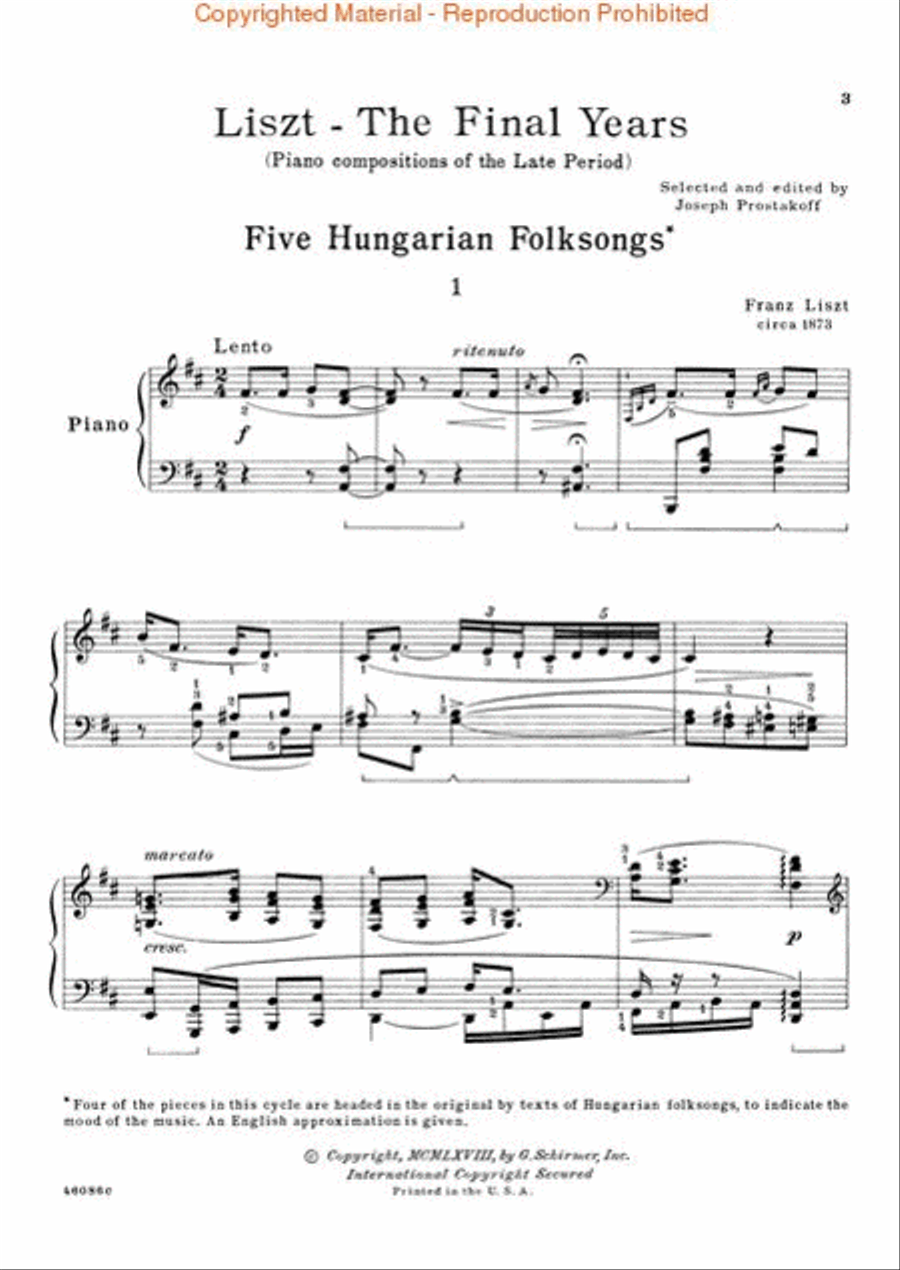 Liszt: The Final Years for Piano – Late Period Compositions Piano Solo scores gallery preview page 2