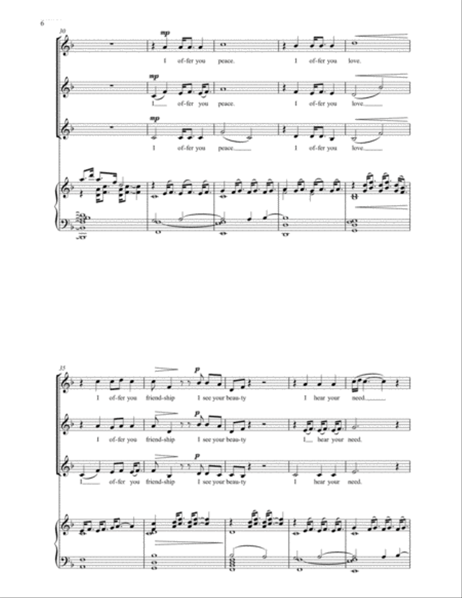 Loving Kindness SSA scores gallery preview page 4