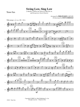 Swing Low, Sing Low: B-flat Tenor Saxophone