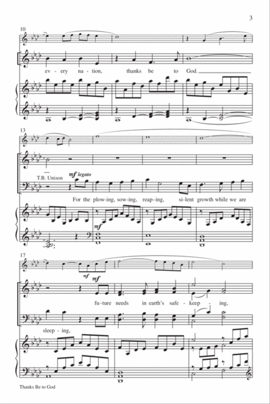 Thanks Be to God Thanks Be to God 4-Part scores gallery preview page 4