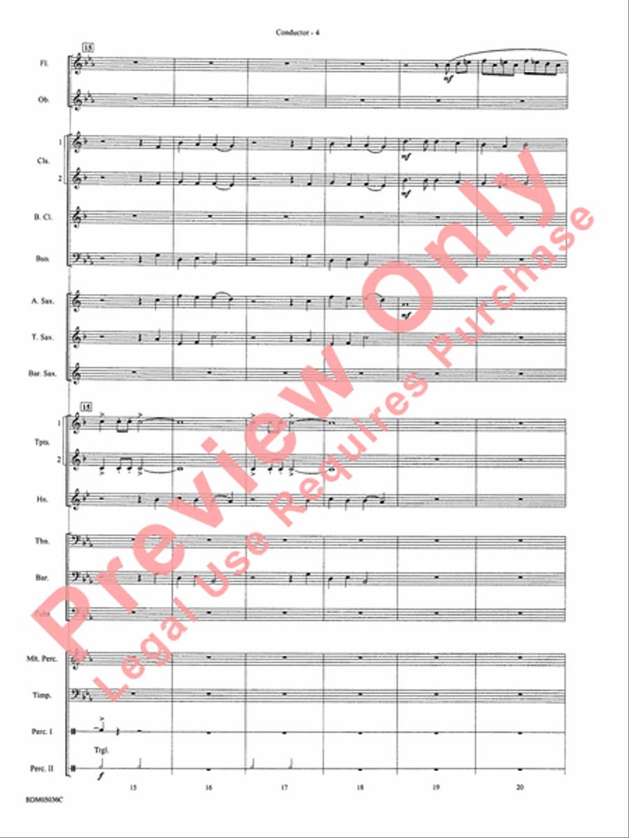 A Carol Celebration Concert Band scores gallery preview page 7