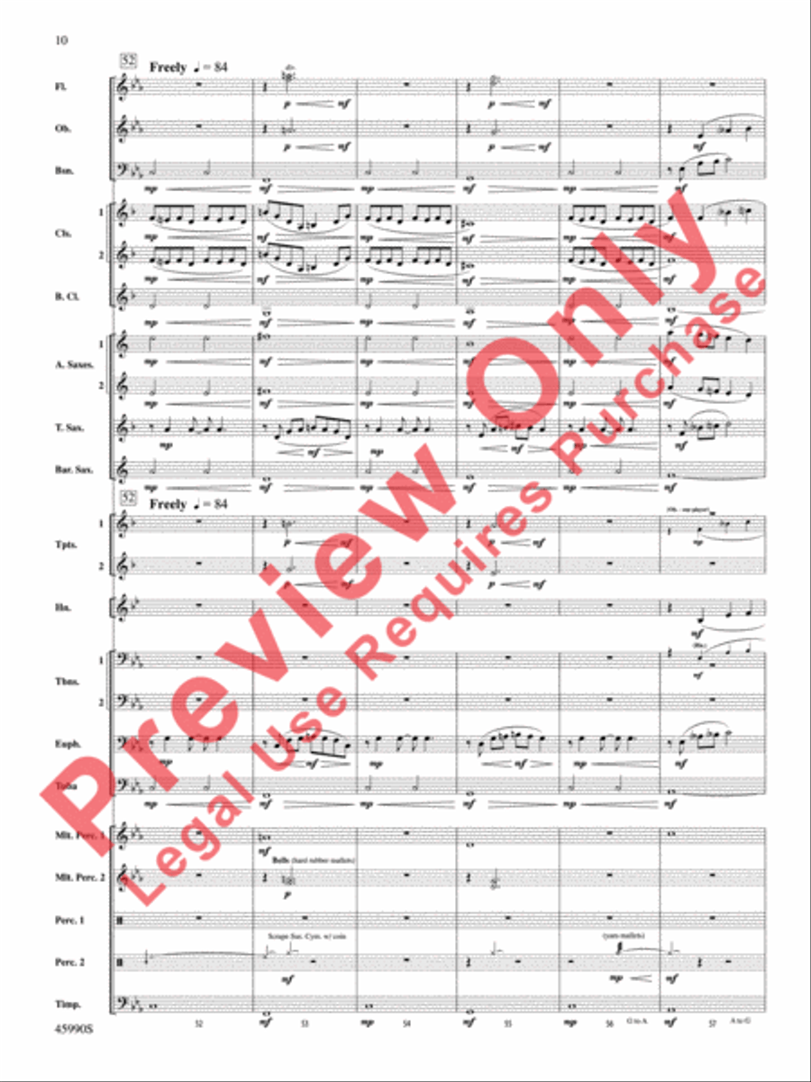 The Lost Temple Concert Band scores gallery preview page 11
