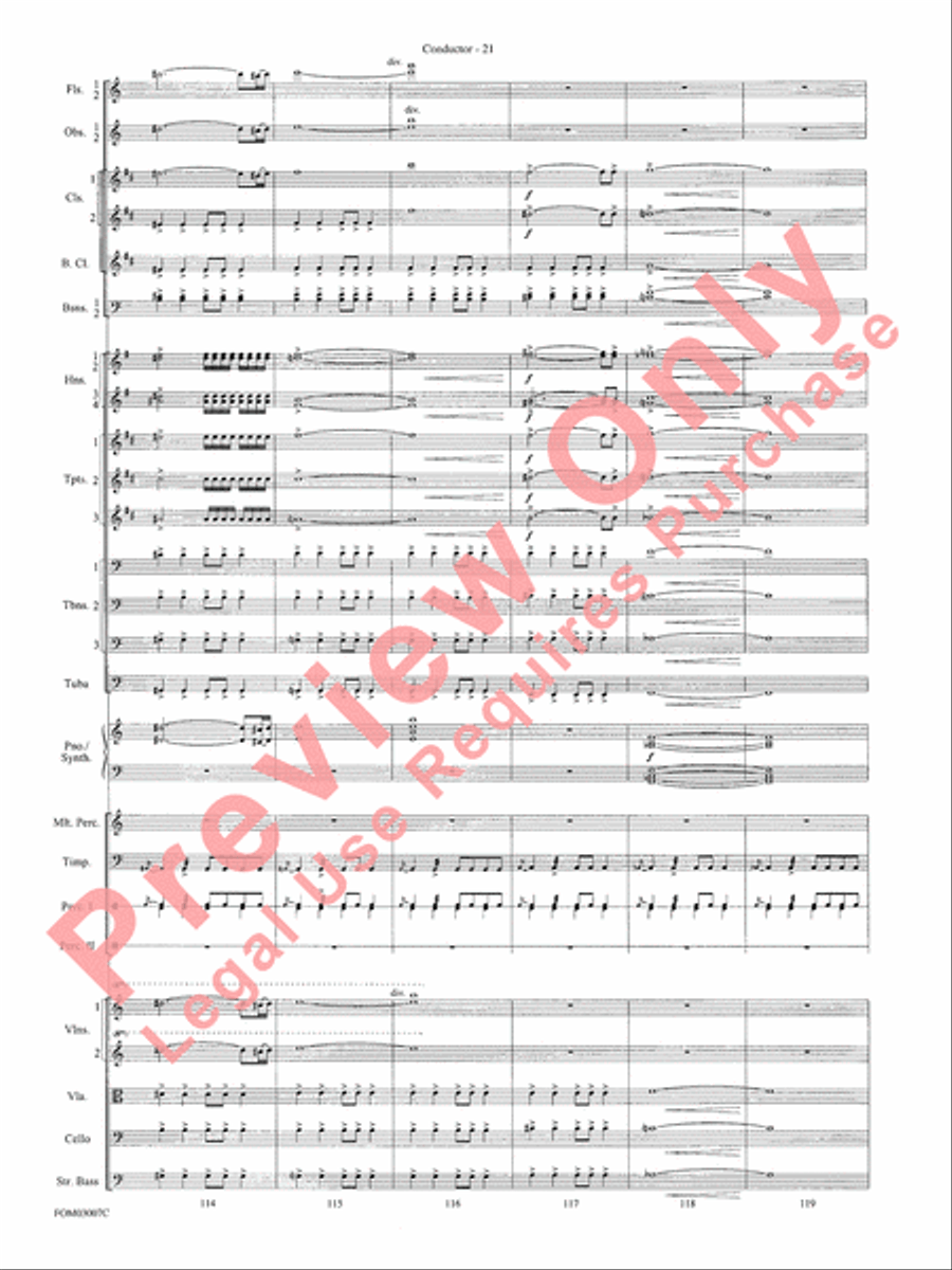 Symphonic Suite from Lord of the Rings: The Two Towers - Conductor Score