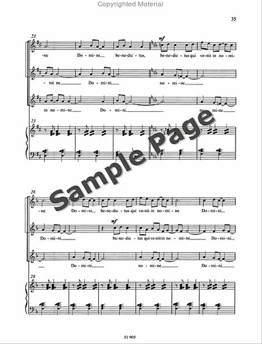 Missa Brevis Missa Brevis SSAA scores gallery preview page 36