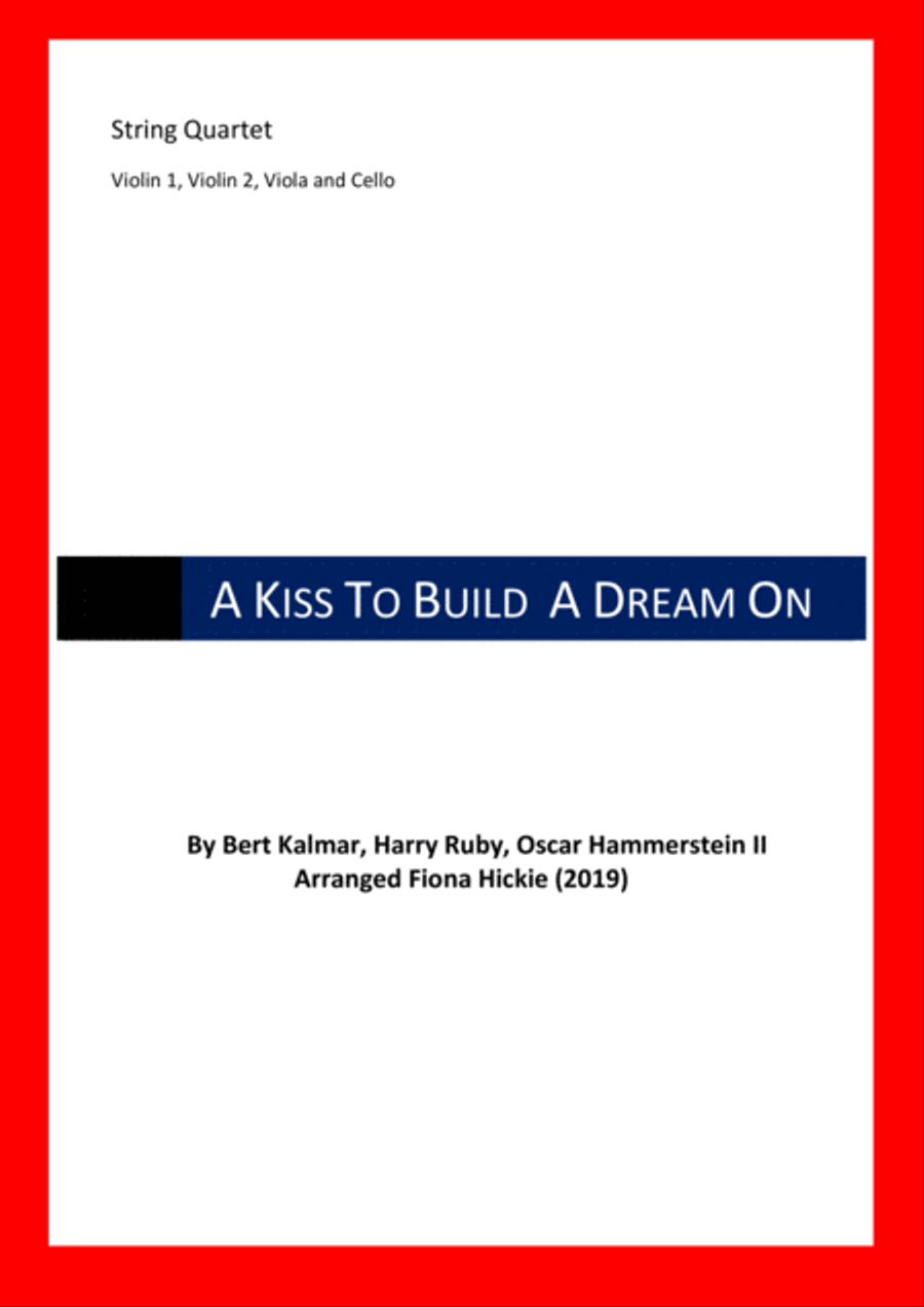 A Kiss To Build A Dream On String Quartet scores gallery preview page 1