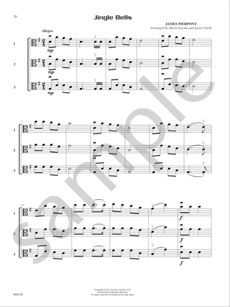 Compatible Trios for Christmas Viola scores gallery preview page 13