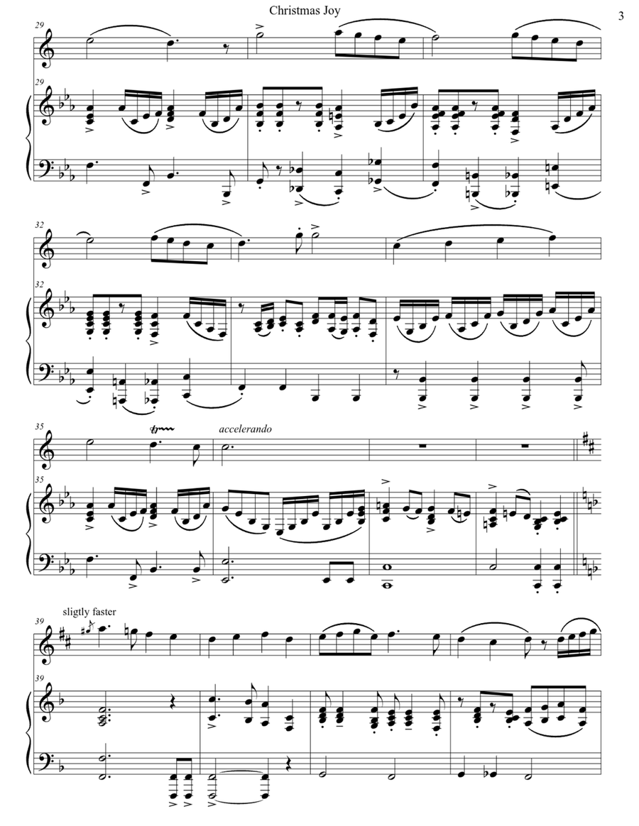 Christmas Joy - Medley of Five Joyous Christmas Carols Alto Saxophone scores gallery preview page 6