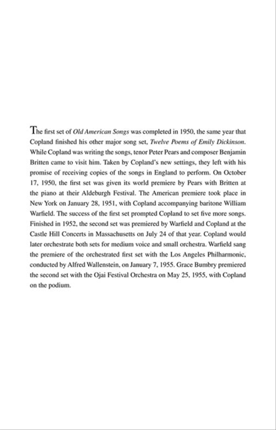 Old American Songs Complete 4-Part scores gallery preview page 4