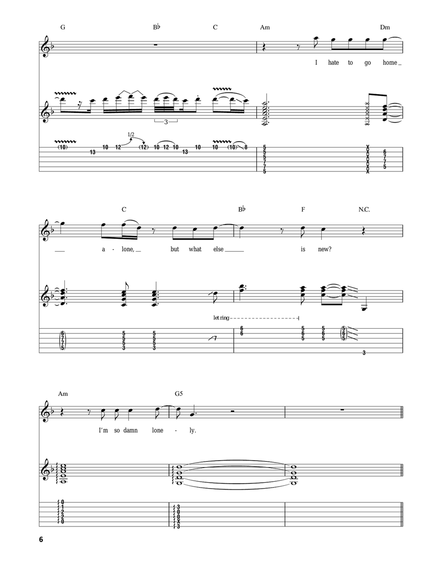 Sloe Gin Acoustic Guitar scores gallery preview page 6