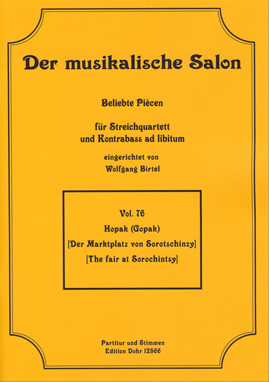Hopak (Gopak) (für Streichquartett) (aus 
