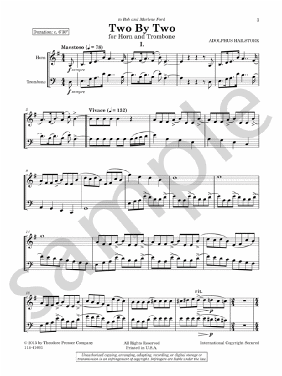 Two By Two Chamber Music scores gallery preview page 3