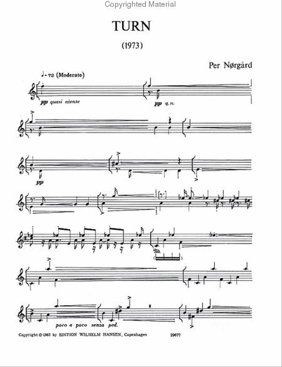 Per Norgard: Turn Piano Solo scores gallery preview page 2
