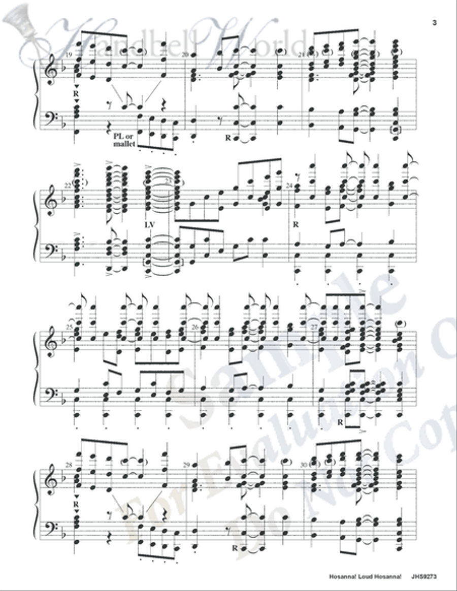 Hosanna Loud Hosanna 5-Octaves scores gallery preview page 6