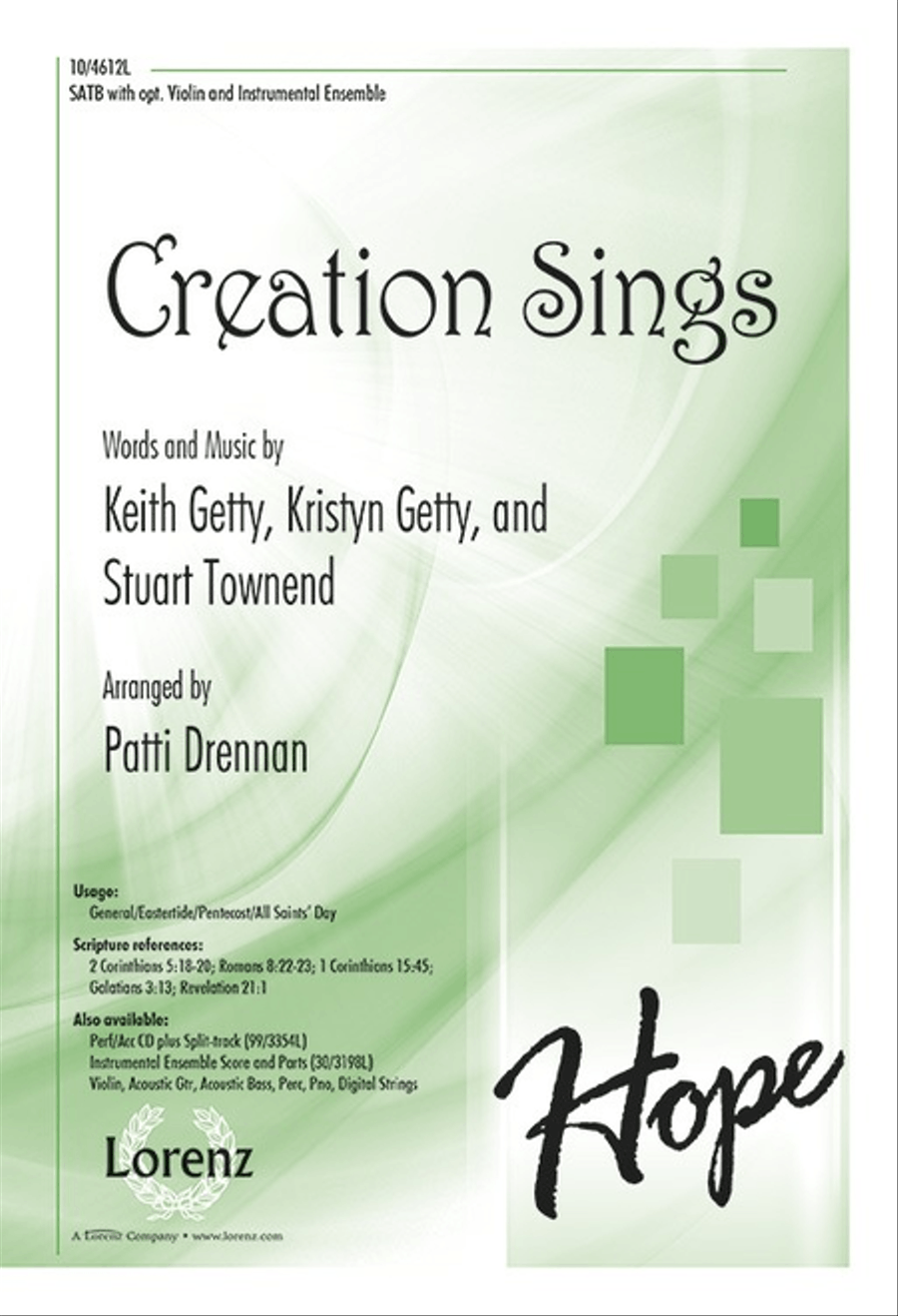 Creation Sings Creation Sings 4-Part scores gallery preview page 1