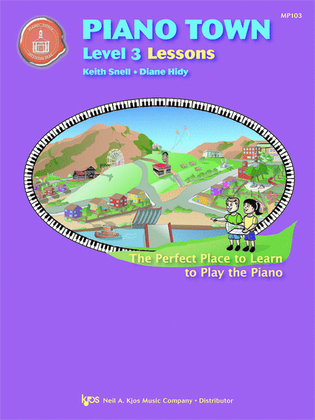 Book cover for Piano Town, Lessons - Level 3
