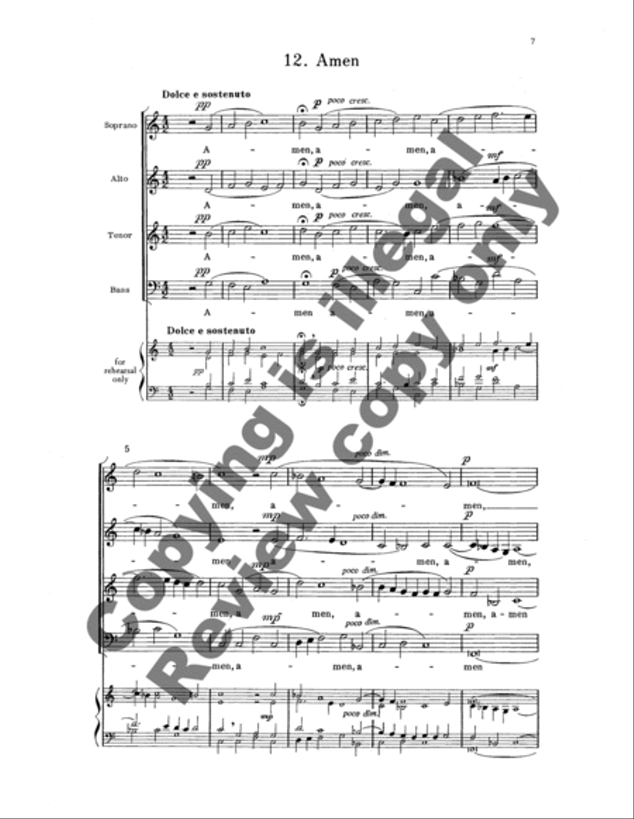 Farewell & Amen Farewell & Amen 4-Part scores gallery preview page 10