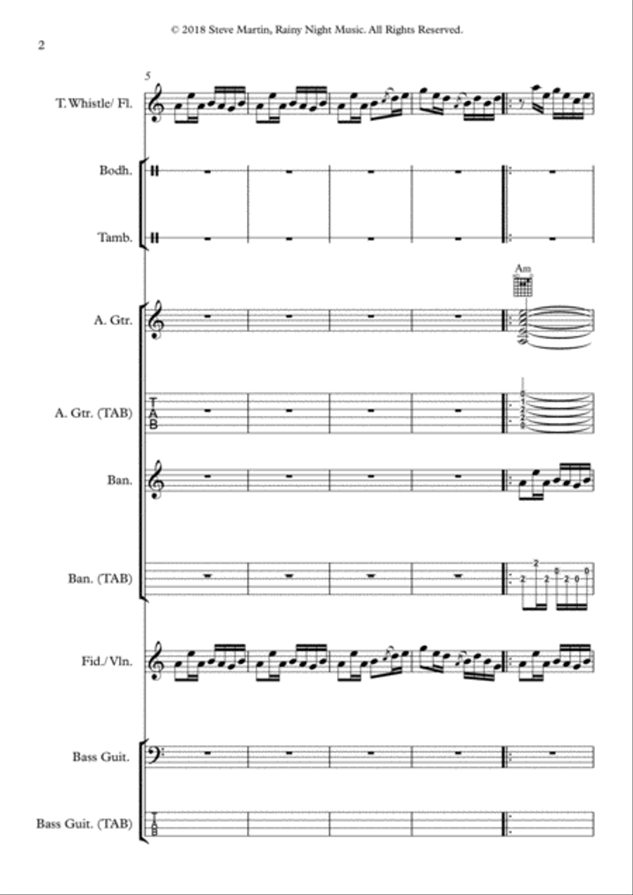 Cool Drowsy Walks Small Ensemble scores gallery preview page 2