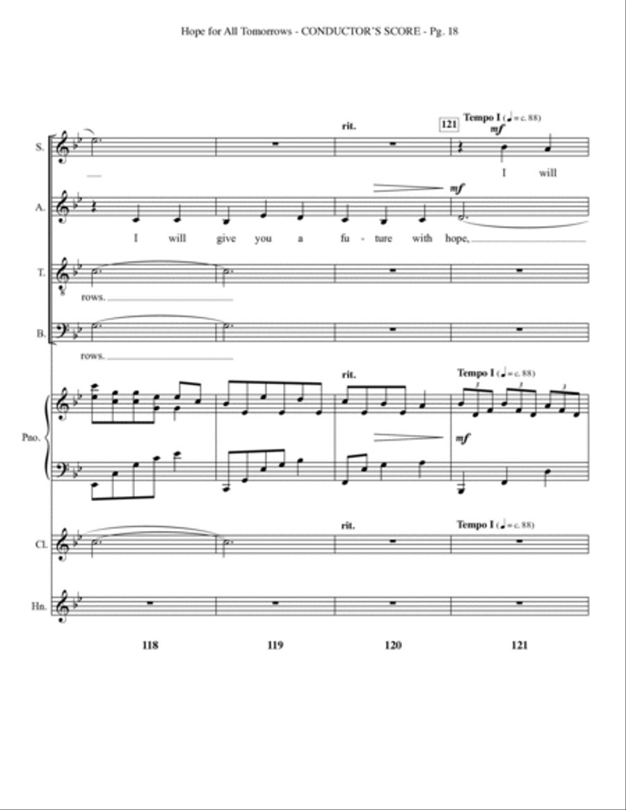 Hope for all Tomorrows Choir scores gallery preview page 20