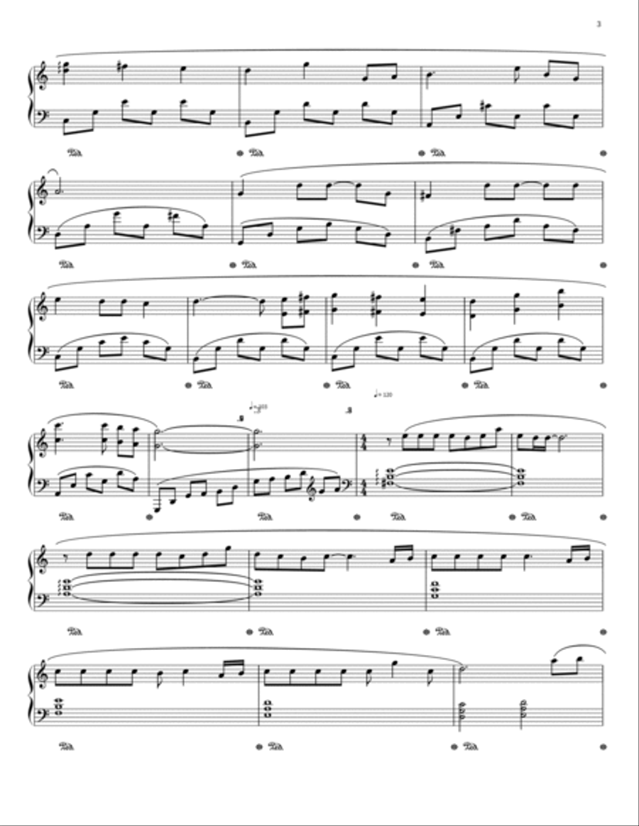 Spirited-Away Piano Solo scores gallery preview page 3