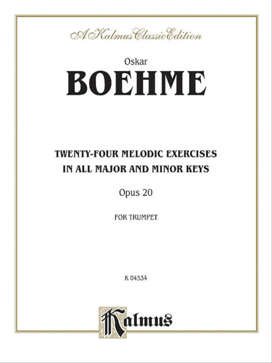 Twenty-four Melodic Exercises, Op. 20 Cornet scores gallery preview page 1