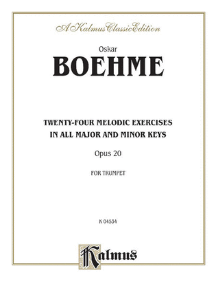 Book cover for Twenty-four Melodic Exercises, Op. 20